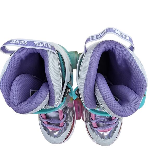 Sulifeel Rainbow Unicorn Roller Skates Medium New - Picture 11 of 14